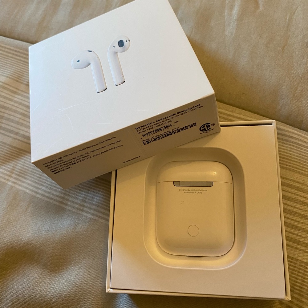 AirPods with charging case